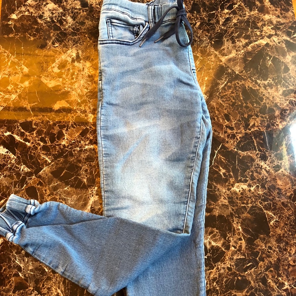 Soft denim blue joggers